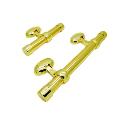 High Polished Funeral Coffin Hardware With T Bar And Steel Bar 30cm