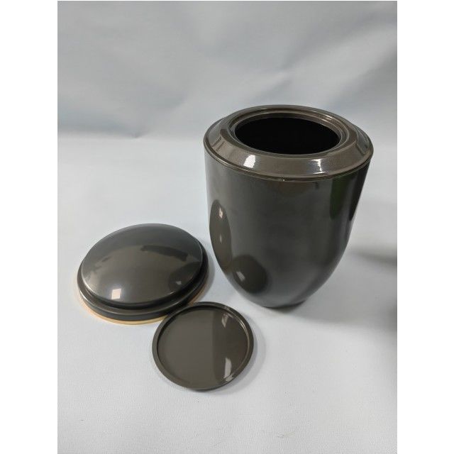 Silver Flash Point Funeral Ash Urn For Adult 3.3L Plastic Material