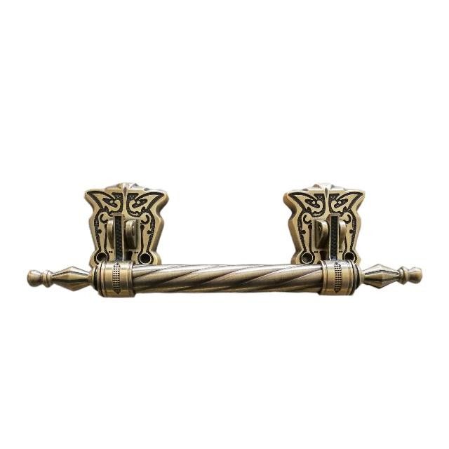 Antique Brass Coffin Long Bar Handles Zinc 30*9.5cm Electronic Plated