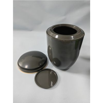 Silver Flash Point Funeral Ash Urn For Adult 3.3L Plastic Material